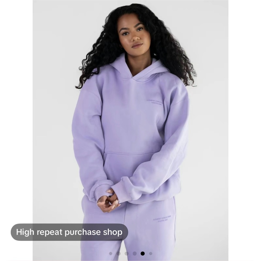Limited Edition Comfrt Pastel Hoodie in Lavender Size Small